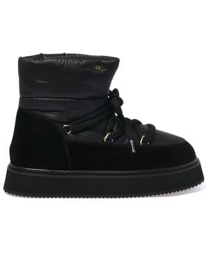 Baldinini Schoenen ,Zwart ,Nylon Nylon Enkellaars
