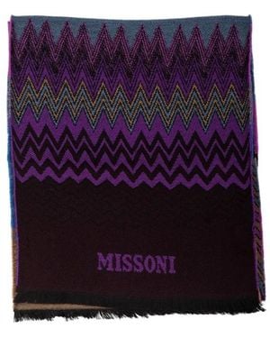 Missoni Winter Scarves - Purple