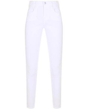 Pinko Broeken ,Wit ,Leer Bello Cropped Broeken