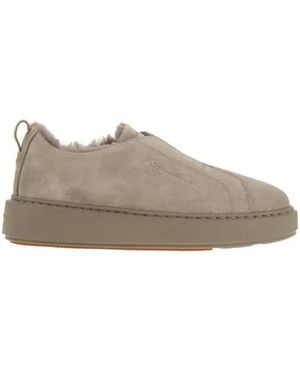 Santoni Trainers - Grey