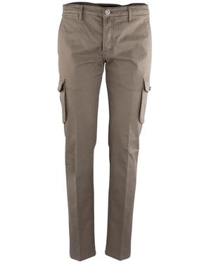 Kiton Slim-Fit Trousers - Gris