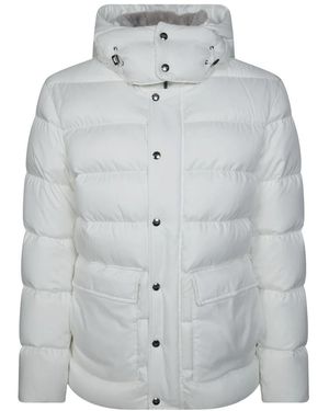 Herno Parka Aus Supermattem Technischen Stoff Mit Monogramm - Grau