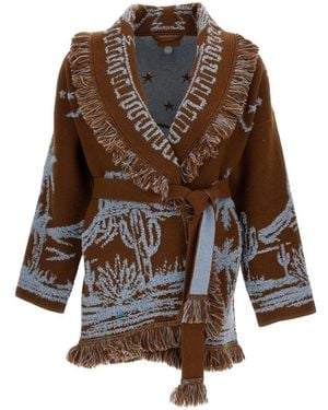 Alanui Truien & Vesten ,Bruin ,Wol Canyon Spirit Cardigan