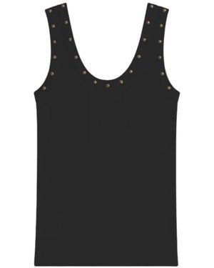 A PAPER KID Sleeveless Tops - Black