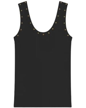 A PAPER KID Sleeveless Tops - Black