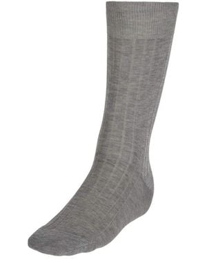BOGGI Baumwoll-Lislesocken - Grau