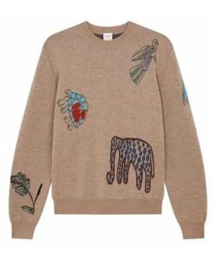 Paul Smith Rondgebreide Trui - Bruin