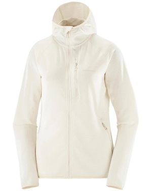 Salomon Fitness ,Wit ,Polyester Essential Lightwarm Hd Jacket