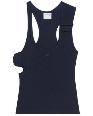 Courreges Sleeveless Tops - Blue
