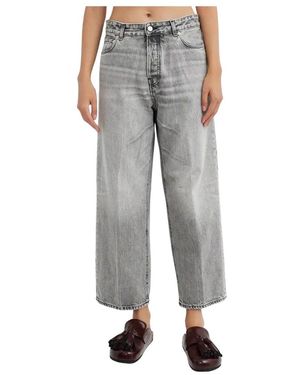 Haikure Cropped Jeans - Grey