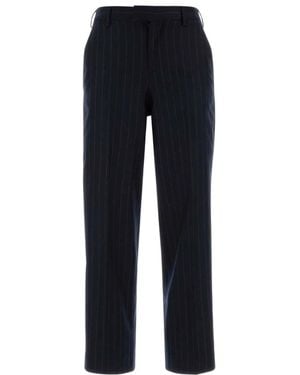 PT Torino Broeken ,Blauw ,Wol Embroidered Stretch Wool Emma Pant