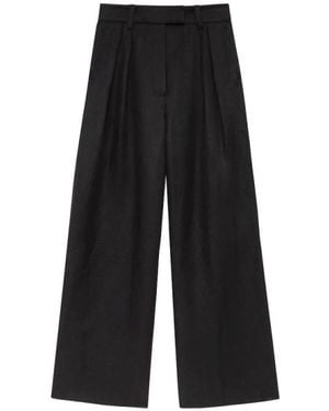 Anine Bing Wide Trousers - Negro