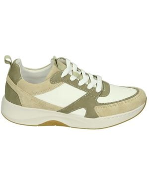 Josef Seibel Grüne Wildleder Sportliche Flache Schuhe - Mehrfarbig