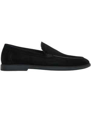 ESTRO Slim Loafers Van Echt Velours - Zwart