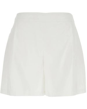 Plain Casual Shorts - Blanco
