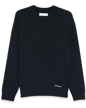 Samsøe & Samsøe Round-Neck Knitwear - Blue