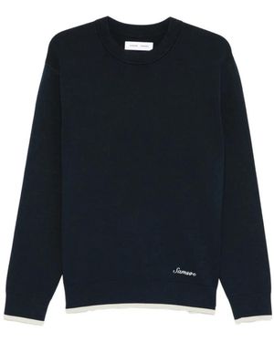 Samsøe & Samsøe Trui Met Ronde Hals - Blauw