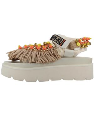 Nan-Ku Couture Wedges - Neutro