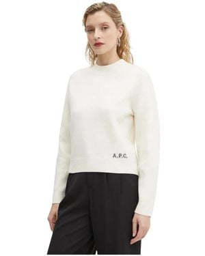 A.P.C. Round-Neck Knitwear - Blanc