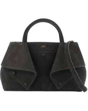 TOTEME Tassen ,Zwart ,Leer Small Mercer Nubuck Tote