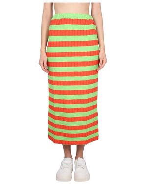 Sunnei Rokken ,Veelkleurig ,Midi Skirts - Geel