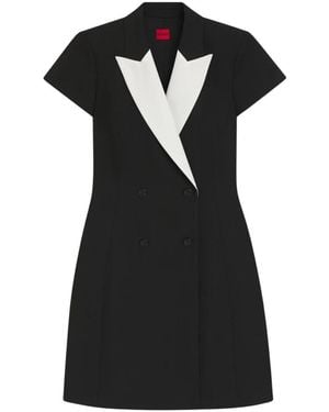 HUGO Schwarzes Blazer-Kleid