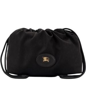 Burberry Schwarze Zugbeutel Tasche