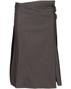 DUNST Midi Skirts - Marrone