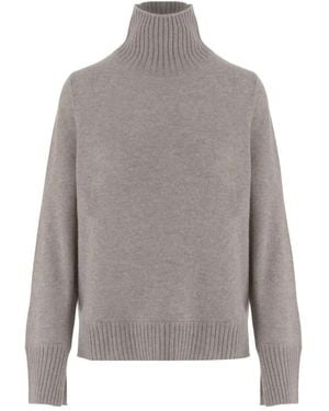 Allude Kaschmir-Rollkragenpullover - Grau