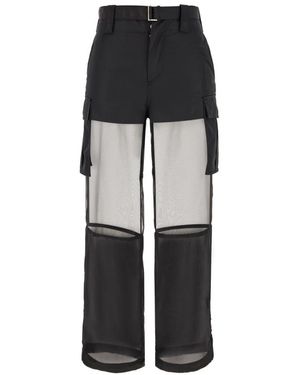 Sacai Wide Trousers - Meerkleurig