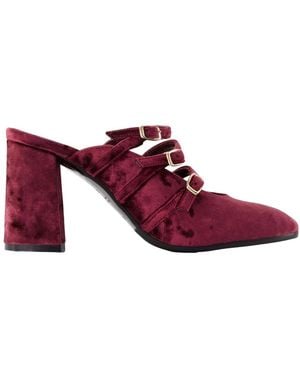 CAREL PARIS Heeled Mules - Red