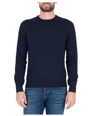 Barba Napoli Round-Neck Knitwear - Bleu