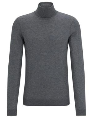 BOSS Rollkragenpullover - Grau