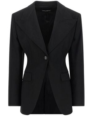 Dolce & Gabbana Jassen ,Zwart ,Formal Blazers