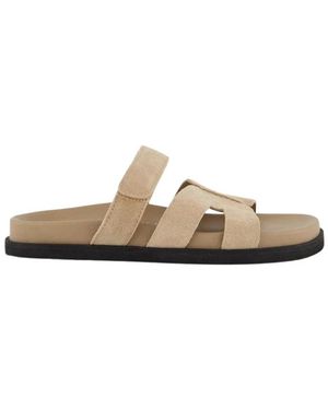 Gibaldi Schoenen ,Suède Ibiza Slipper - Naturel