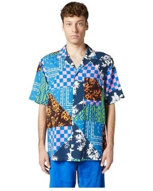 Marcelo Burlon Short Sleeve Shirts - Blue