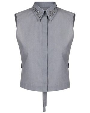 Iceberg Cropped Fit Blouse - Grijs