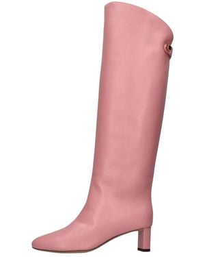 Maison Skorpios Heeled Boots - Rosa
