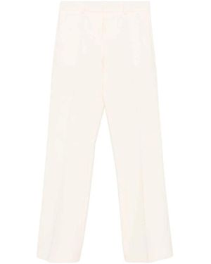 Alberto Biani Straight Trousers - Blanco