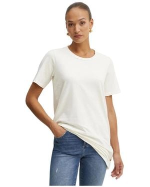 Liu Jo Tops ,Katoen T-Shirt Met Applicatie - Wit