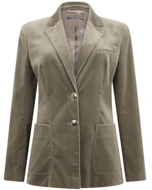 Alberta Ferretti Jassen ,Groen ,Katoen Fitted Jacket