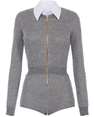 Elisabetta Franchi Playsuits - Grey