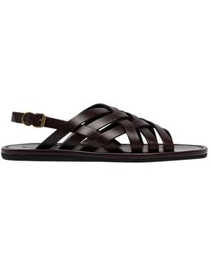 Buttero Flat Sandals - Negro