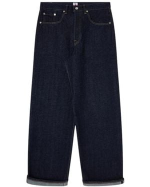 Edwin Jeans ,Blauw ,Katoen Wide Pant