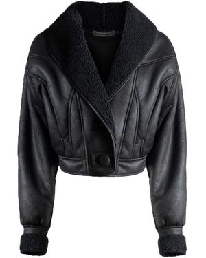 Nineminutes Jassen ,Zwart ,Polyester Eco-Montone Crop