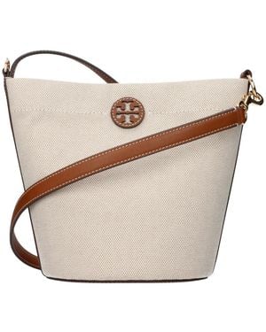 Tory Burch Canvas Bucket Bag - Natur