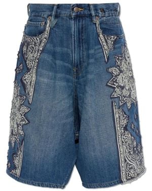 R13 Denim Shorts - Azul