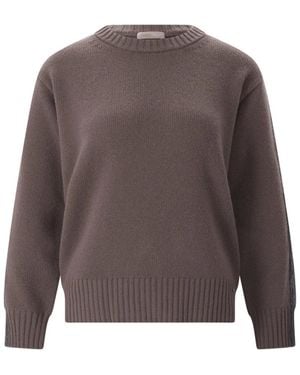 Herno Rundhals-Strickware - Grau