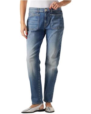 Summum Jeans ,Blauw ,Katoen Soft Tapered Jeans