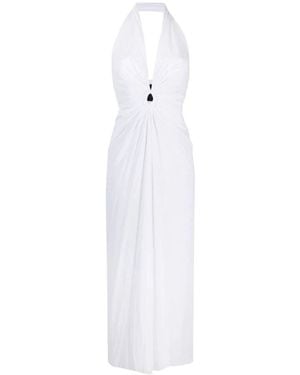 Fisico Kleedjes ,Wit ,Tule Maxi Tulle Jurk